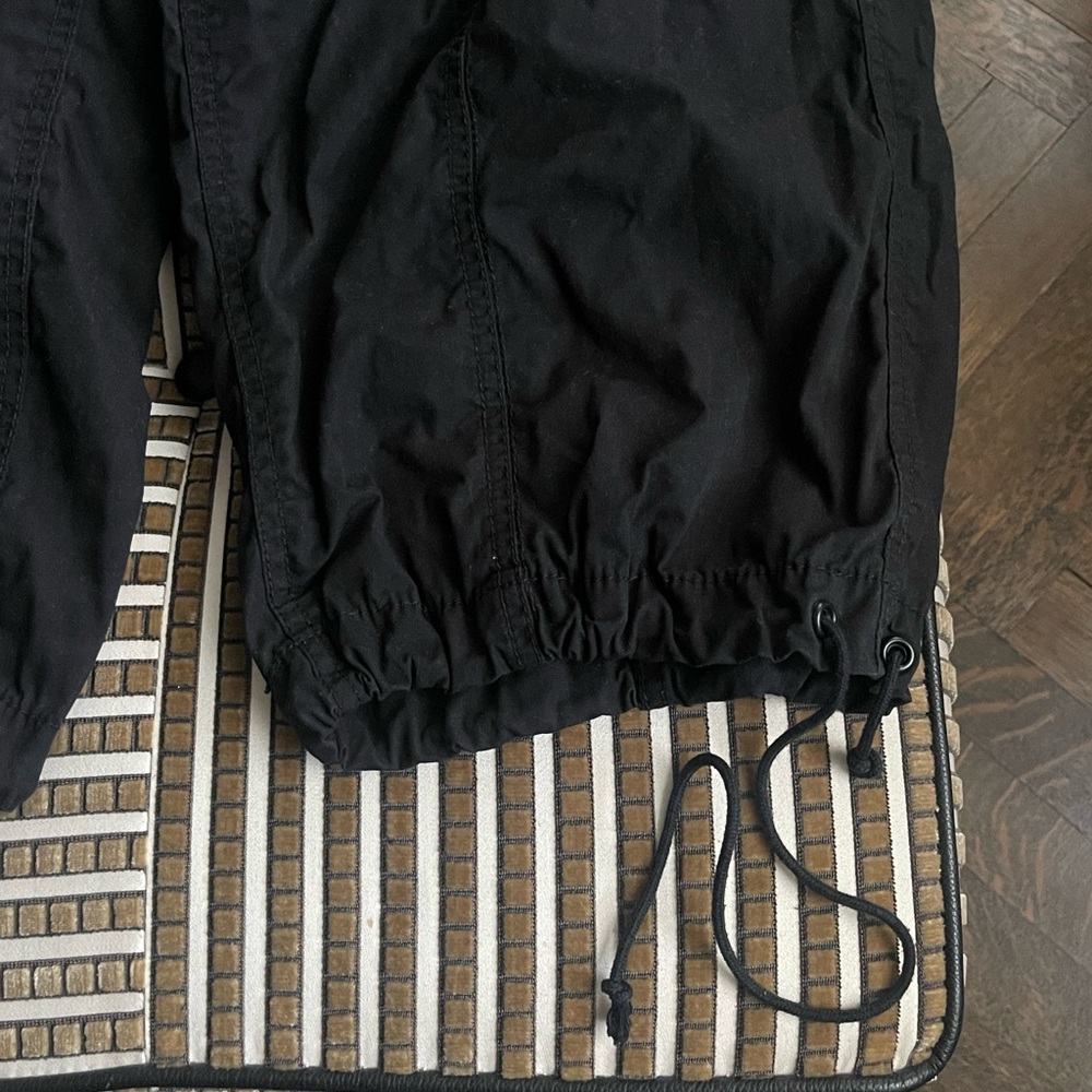 Norma Kamali Black Cargo Capri Pants - Picture 3 of 10